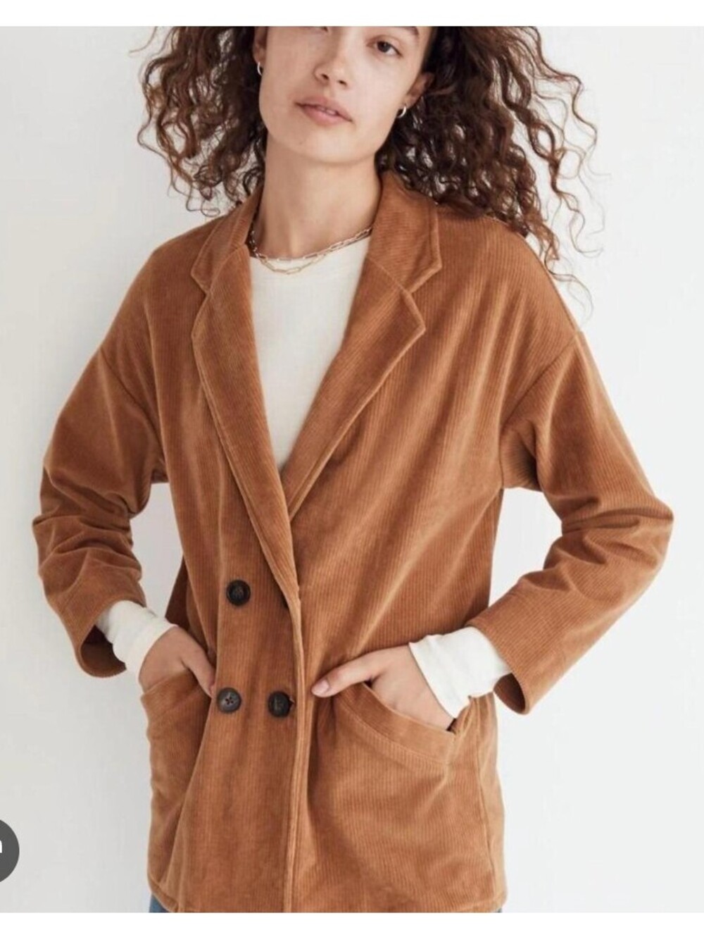 Madewell Redford Corduroy Blazer Size Large